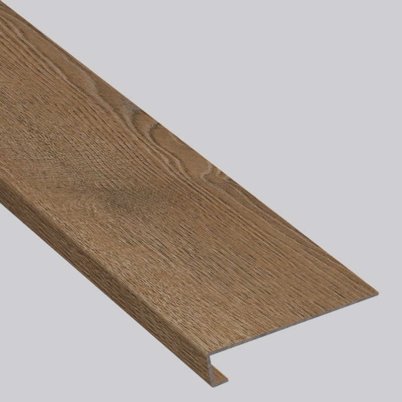 Everlife Lvt Shorecliffs Roghan Luxury Vinyl Moulding / Trim - 12" X 47.25" Stair Tread Eased Edge Wrapped - Low Gloss