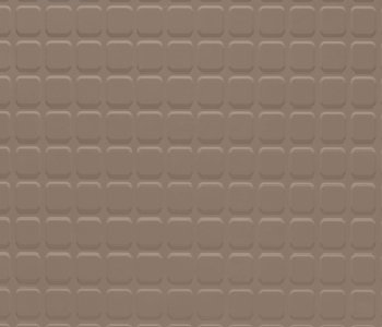 Johnsonite Rusty Nail Raised Square Solid Color Rubber Tile - Textured