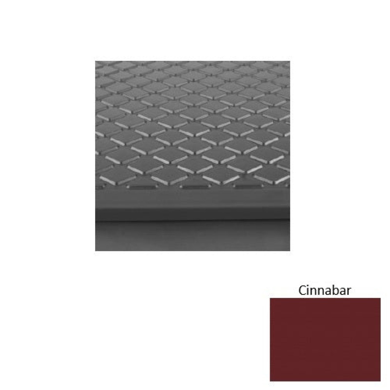 Solid 31 Cinnabar Diamond Rubber (Rd) Stair Tread With Dupont Kevlar - Textured