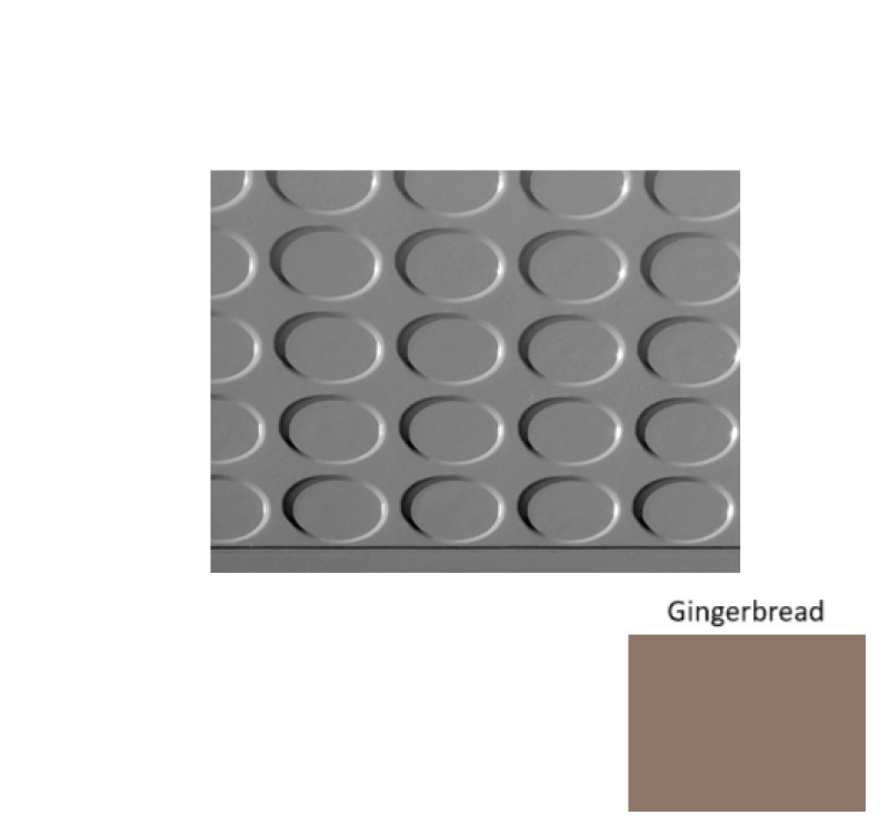Solid 97 Gingerbread Vantage Raised Circular Stair Tread