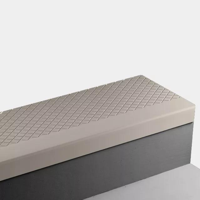 Johnsonite Canvas Diamond Textured Rubber Angle-Fit Stair Tread, 12 1/4" x 36"