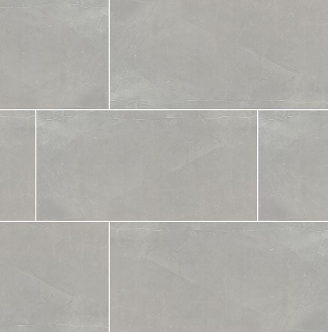 Sande Grey Porcelain Tile - Polished - 24" X 48"