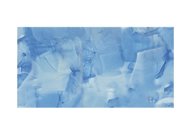 Aquatica Flower Bluebell Glass Tile - Glossy - 3" x 6"