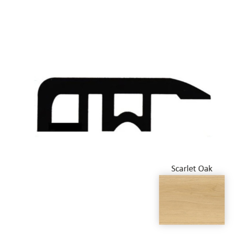 Scarlet Oak Laminate Wood Moulding / Trim - 94.5" Reducer - Embossed