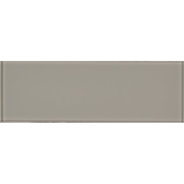 Pebble Gray Glass Tile - Glossy - 3" X 6"