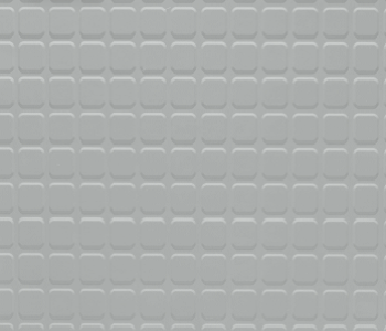 Johnsonite Platinum Raised Square Solid Color Rubber Tile - Textured