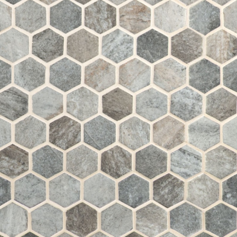 Stonella Glass Mosaic - 2" X 2" Hexagon - Glossy
