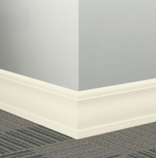 Johnsonite White Pearl Rubber Millwork Contoured Wall Base