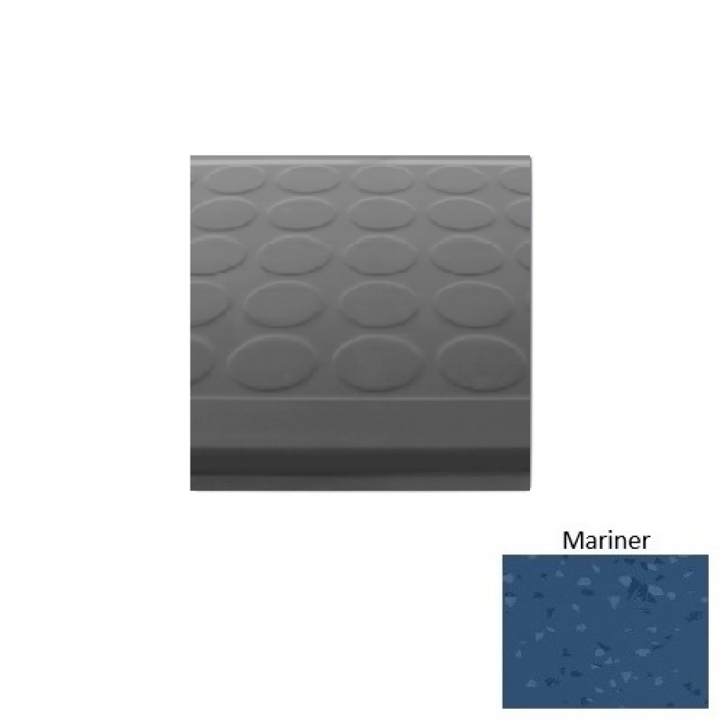 Symmetry 92 Mariner Low Profile Raised Circular Rubber (Sq) Stair Tread - Textured