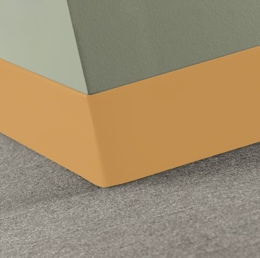 Johnsonite Mr Sunshine Rubber Traditional Duracove Thermoplastic Wall Base - 4" X 48" X 1/8" Toeless - Traditional Duracove Thermoplastic Wall Base