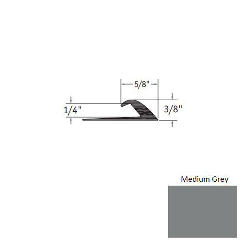 Medium Grey Vinyl Moulding Trim