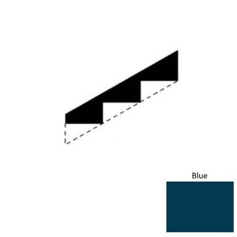 Solid Blue Rubber Stringers - Smooth