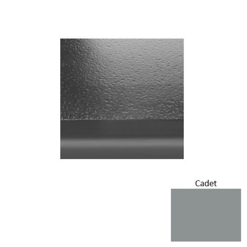 Solid 95 Cadet Hammered Rubber (Sq) Stair Tread With Riser - Hammered