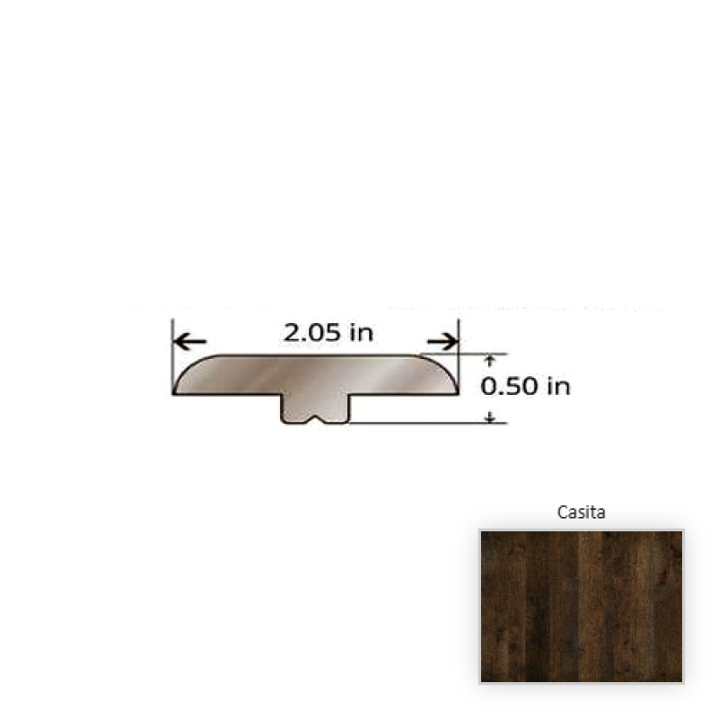 Monterey Hickory Casita Hardwood Moulding / Trim - 84.25" T Molding - Truemark Glaze Tek
