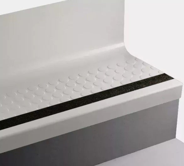 Johnsonite Mist Raised Round Rubber Stair Tread