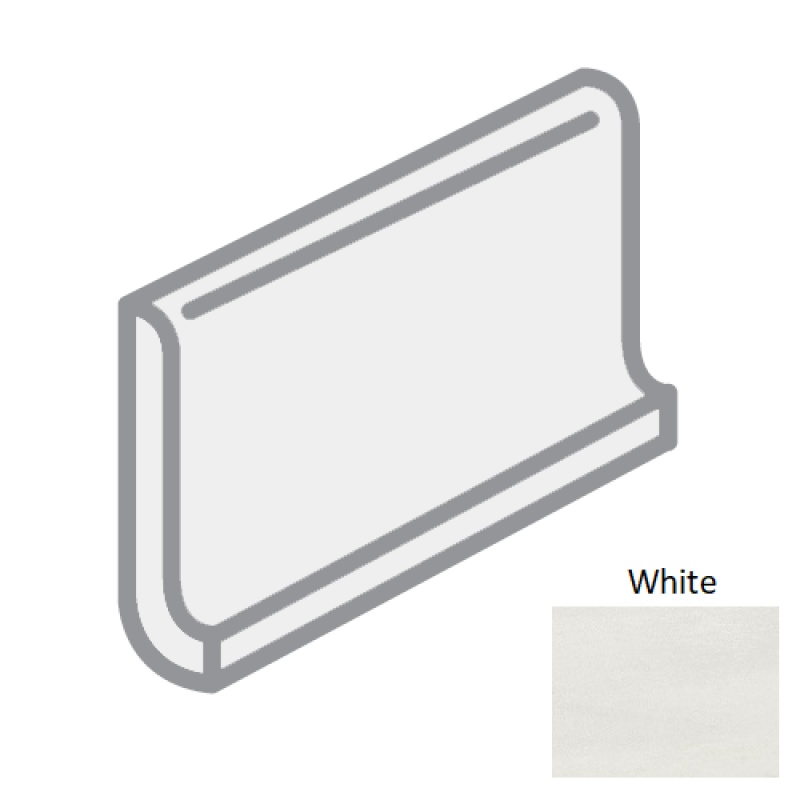 Atelier White Porcelain Floor & Wall Trim
