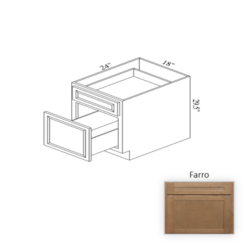Farro Wood Kitchen Base Cabinet
