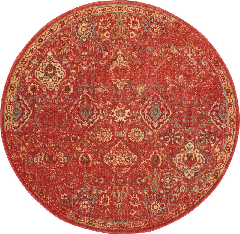 Somerset St90 Brick Synthetic Fibers Bohemian Area Rug