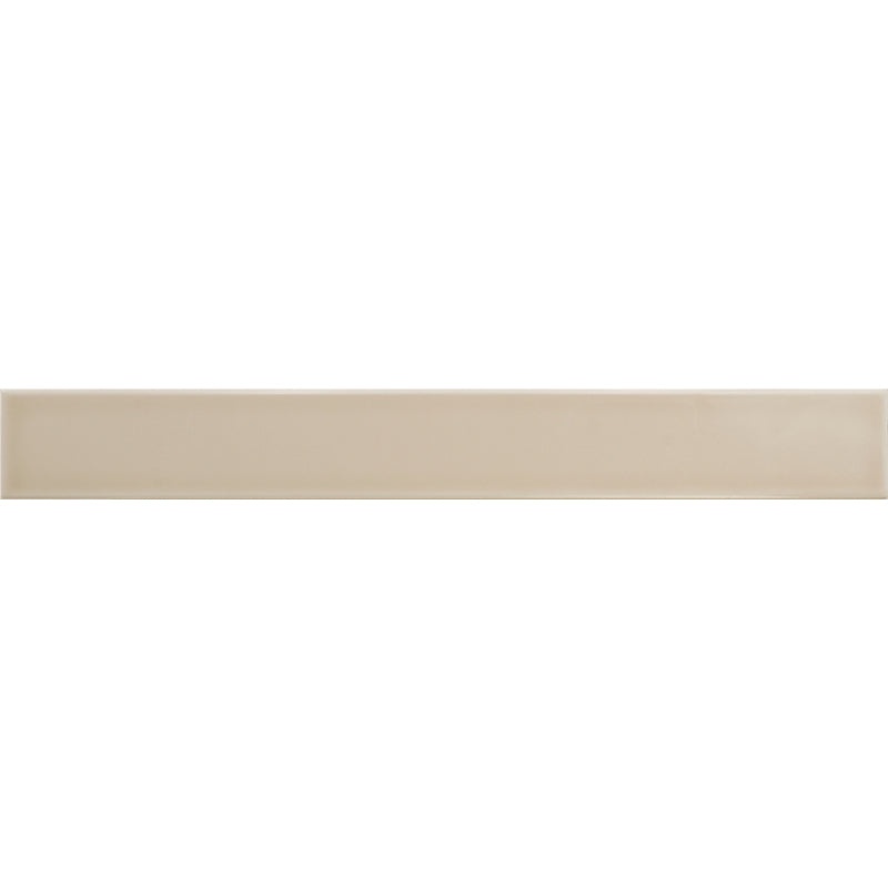 Flatiron Sand Ceramic Tile - Glossy - 2" X 16"