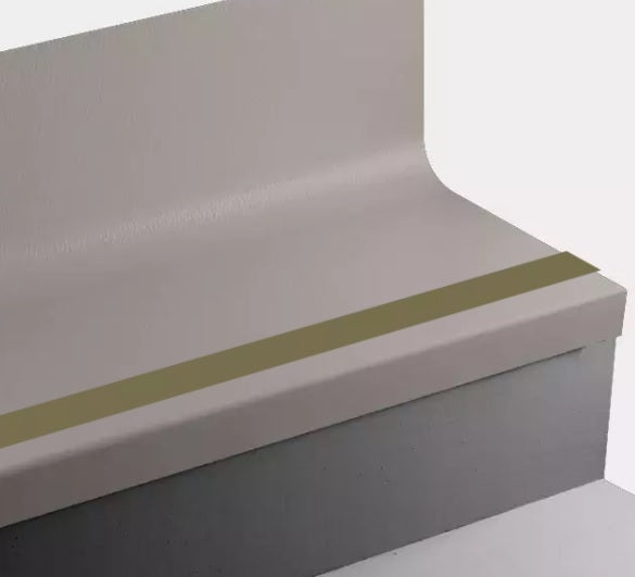 Johnsonite Toast Hammered Rubber Stair Tread