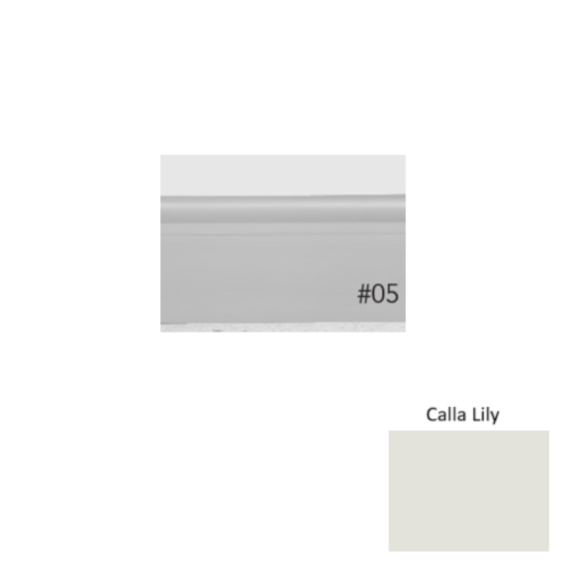 Pinnacle Plus #05 Contrive Calla Lily Rubber Coil Wall Base - 2 1/2" X 60 Ft