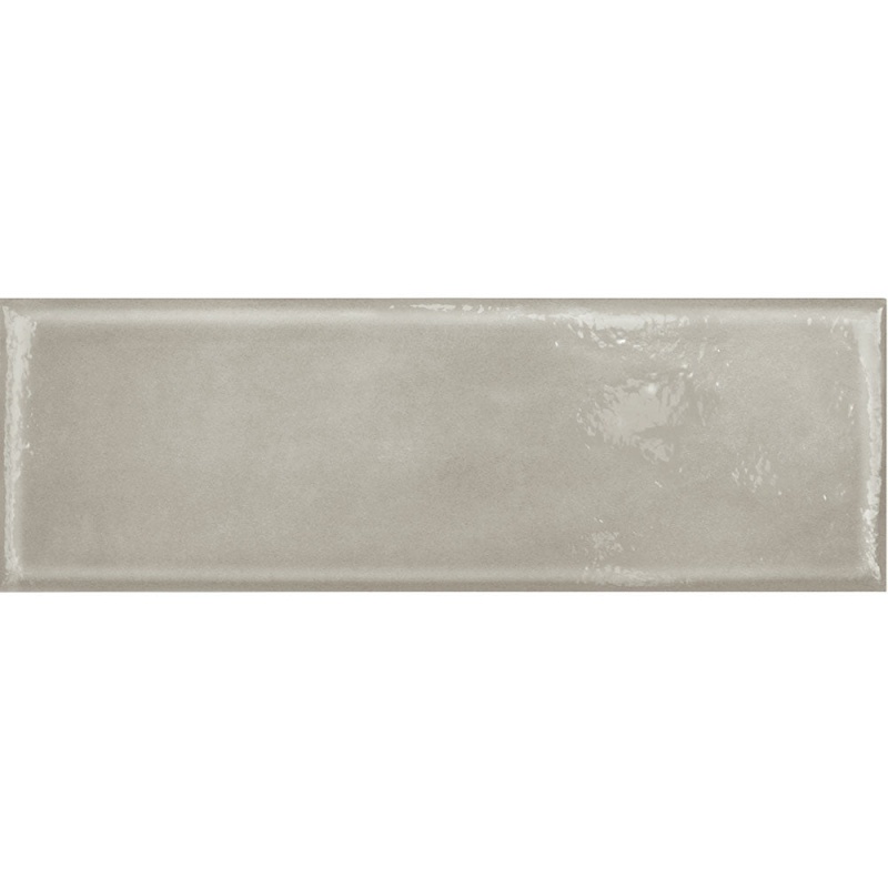 Glassalike Block Grigio Porcelain Tile - Glossy - 4" X 12"