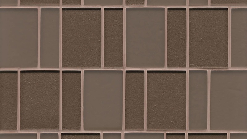 Manhattan Bittersweet Glass Mosaic - Brick - Glossy & Matte