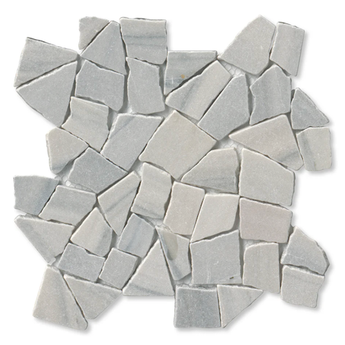 Random Island Mist Marble Mosaic - Large Random - Tumbled