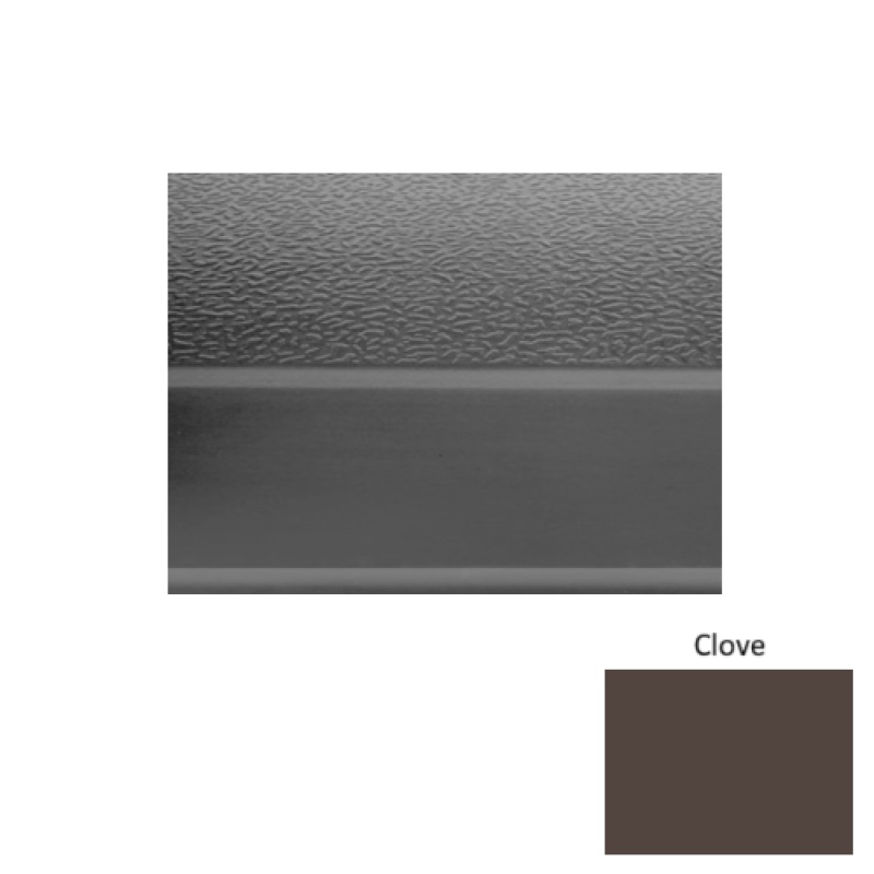 Solid 93 Clove Textured Rubber (Sq) Stair Tread - Textured