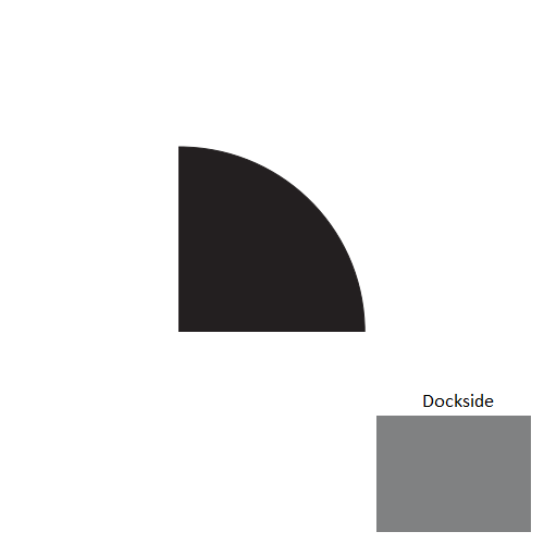Dockside Rubber Millwork Quarter Round Trim