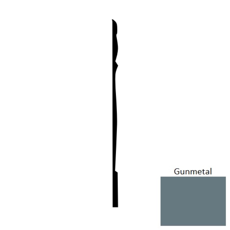Base Sculptures Gunmetal Reflection SC Rubber Wall Base