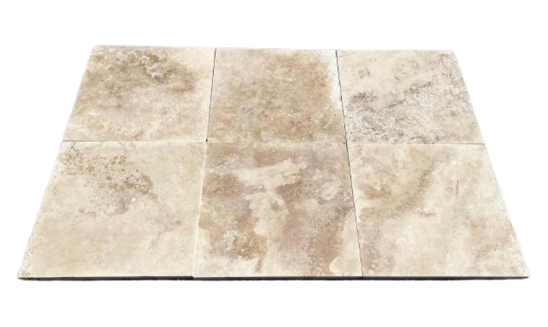 Riviera Travertine Paver - Honed - 24" x 24"