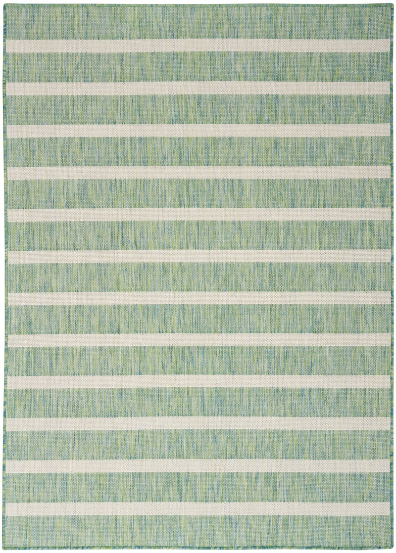 Positano Blue Green Ivory Modern Area Rug