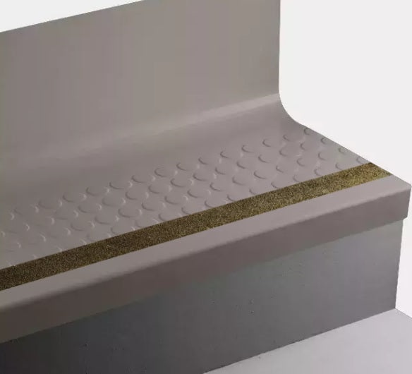 Johnsonite Grounded Raised Round Rubber Stair Tread