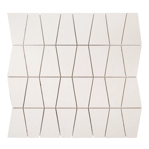 Align Pale Limestone Mosaic - Trapezoid - Honed