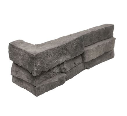 Terrado Sandown Silver Concrete Veneer Corner - Natural - Random Sizes