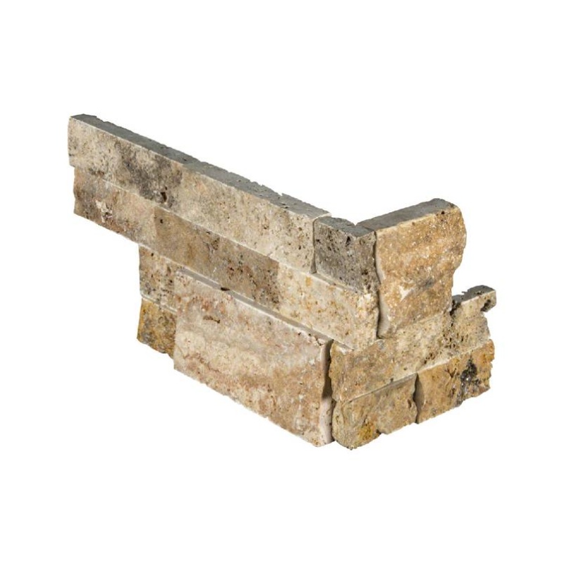 Rockmount Tuscany Scabas Travertine Ledgestone Corner