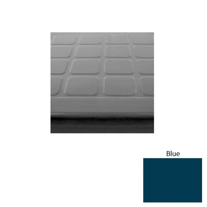 Solid 94 Blue Raised Square Rubber Stair Tread