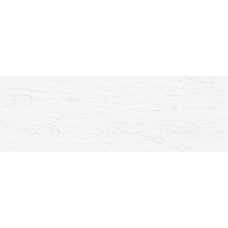 Impressions Slate White Ceramic Tile - Matte - 12" X 36"