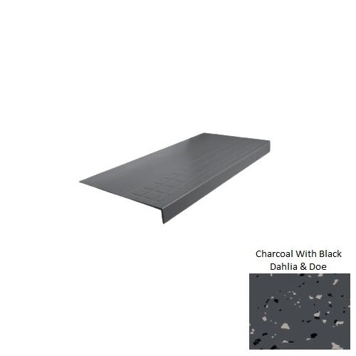 Spextones Charcoal Rubber Stair Tread