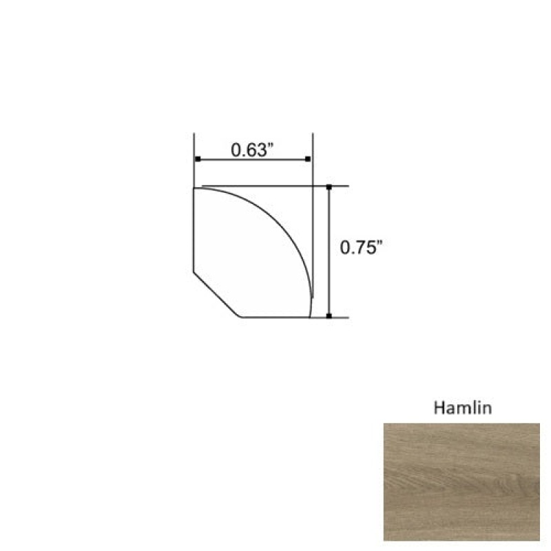 Lakeshore Hamlin 94" Quarter Round - Embossed