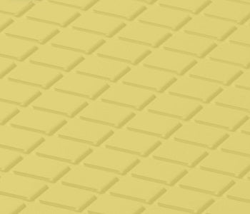 Johnsonite Canary Diamond Solid Color Rubber Tile - Textured - 24" X 24"