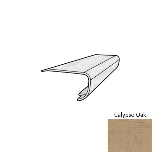 Coretec Plus Enhanced 7 Inch Calypso Oak Luxury Vinyl Overlap Stair Nose – 94-Inch, UV Acrylic