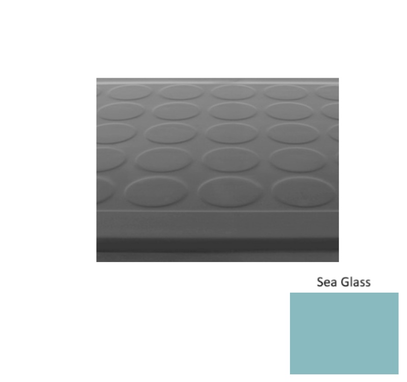 Solid 92 Sea Glass Textured Rubber Stair Tread