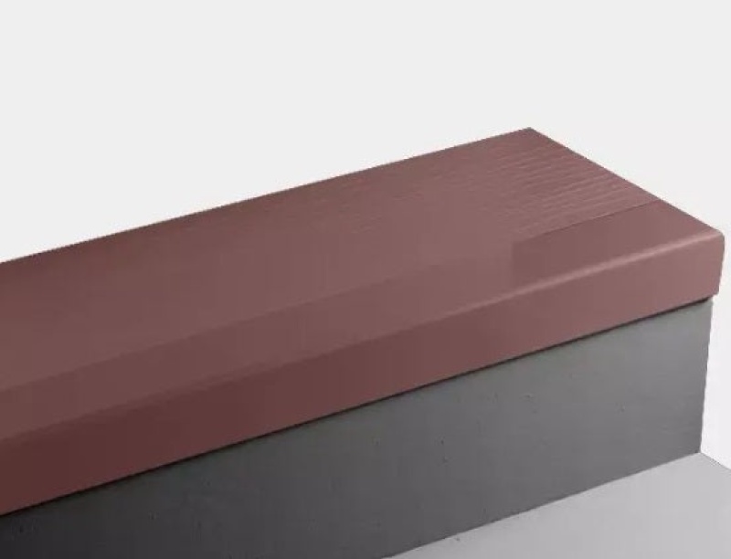 Johnsonite Sailor Red Bamboo Rubber Stair Tread