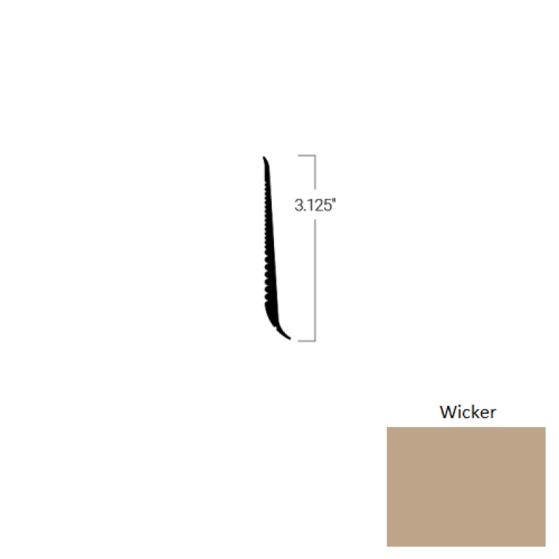 Johnsonite Wicker Rubber Tightlock Resilient Rubber Base