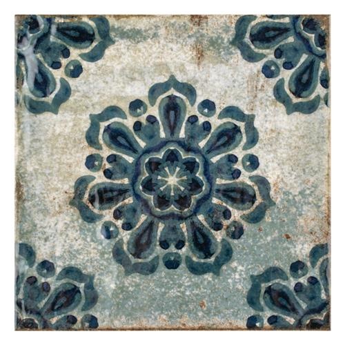 Livorno Decor Vechio Ceramic Tile - Glossy - 7 7/8" X 7 7/8"
