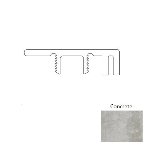 Adura Apex Domain Concrete 94" End Cap Trim