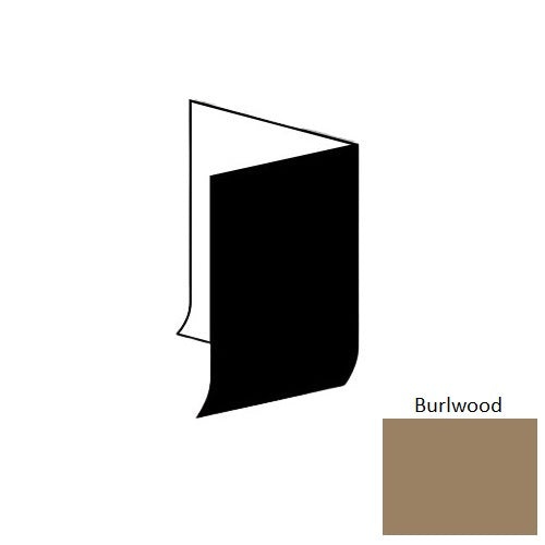 Burlwood Vinyl Moulding / Trim - 1/8" x 4" Cove Base Inside Corner