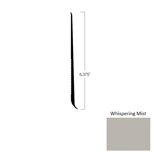 Johnsonite Whispering Mist Rubber Tightlock Resilient Rubber Base